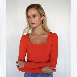 THE RANGE NYC | Banded Alloy Rib Top - White XS